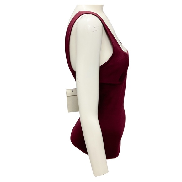 GABRIELA HEARST DEEP BORDEAUX ZAYID BRALET TOP - Picture 2 of 5